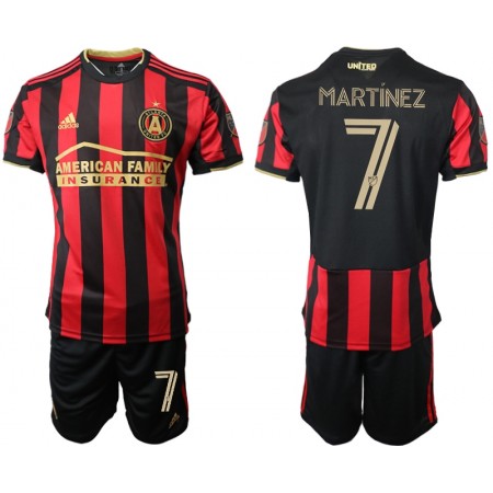 Koszulka Atlanta United Martinez 7 Dziecięcy Domowe Koszulki Piłkarskie 2020-2021 Krótki Rękaw